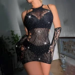 Платье со стразами