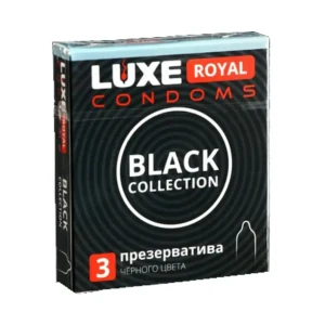 Презервативы “Luxe Royal” гладкие черного цвета